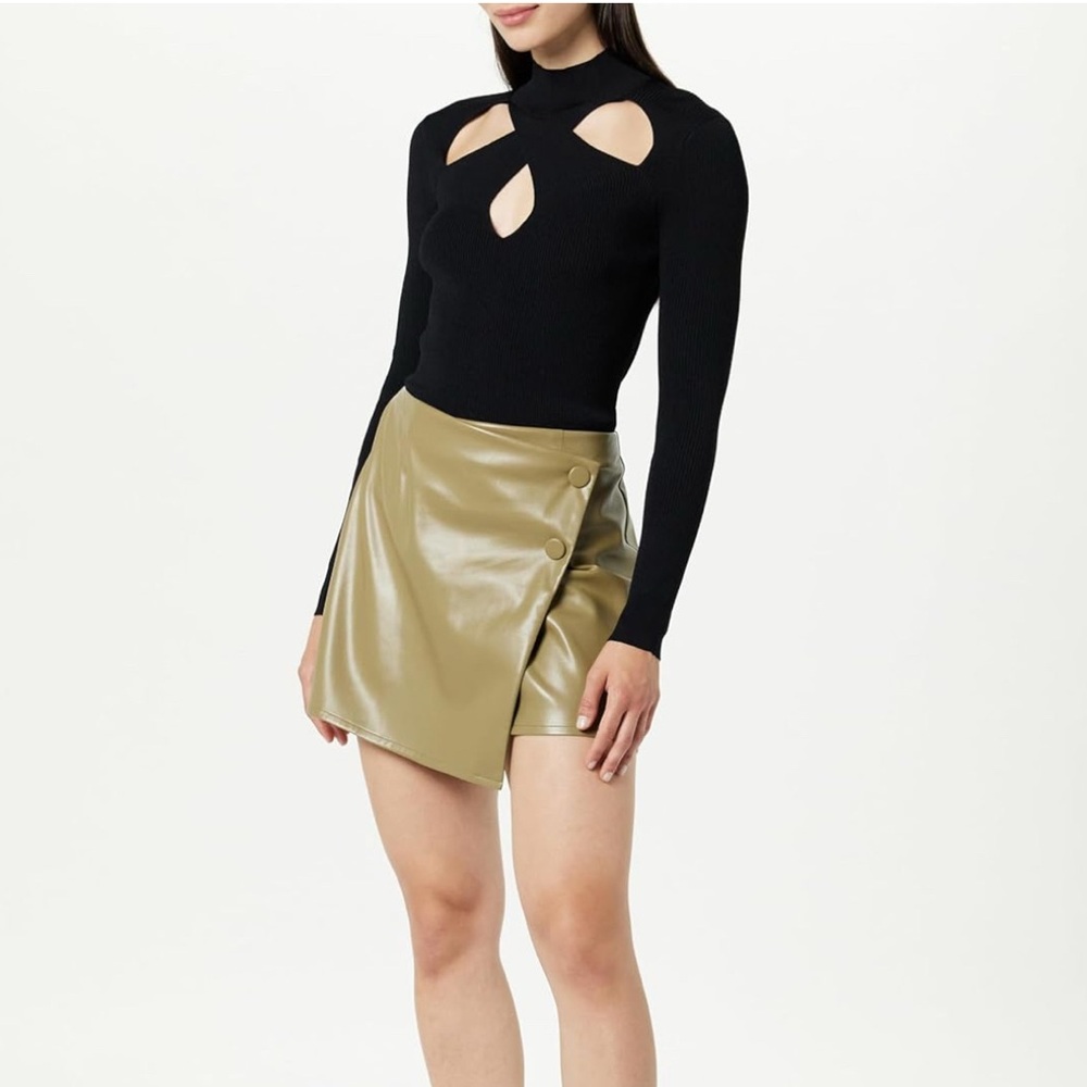 Vegan Leather Olive Green Wrap